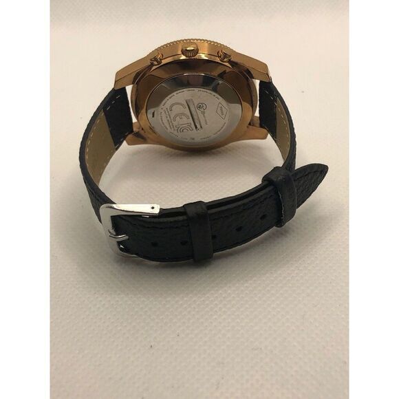 Fossil FTW5016 Women's Black Leather Analog White Dial Hybrid Smart Watch HO395 - Picture 9 of 9